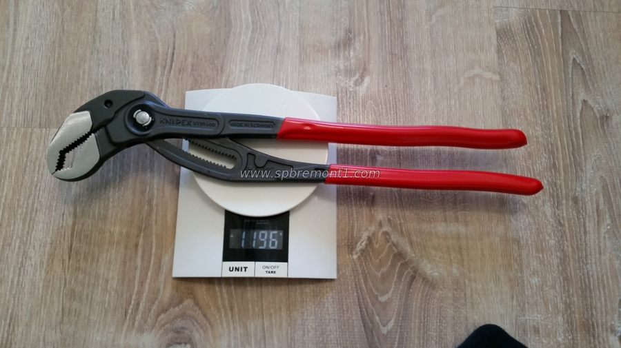 Точный вес ключа Кобра Knipex 400